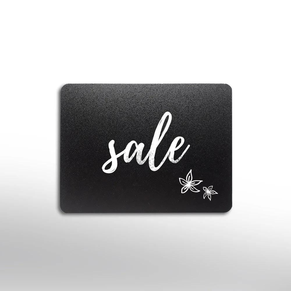 Flat Rectangle Chalkboard Tag | Plastic Price Label | Buffet Food Card | Table Sign