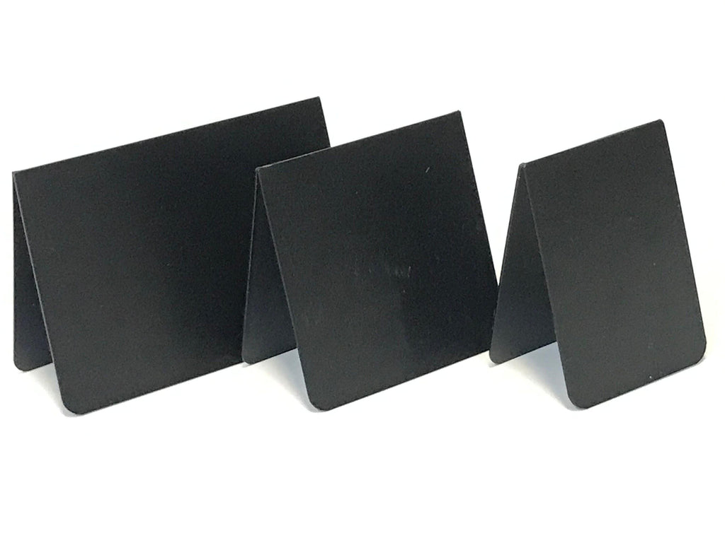 Mini Chalkboard Place Cards | Tented Plastic Price Tags | Buffet Labels & Table Signs