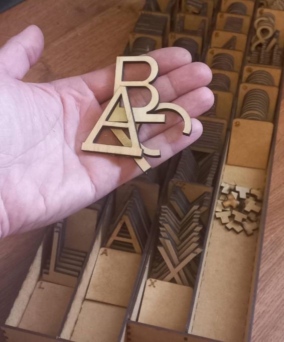 Customizable Wooden Letter Set for Dream Menu Board (rails sold separately) - Select size and quantity for your Perfect Menu Display