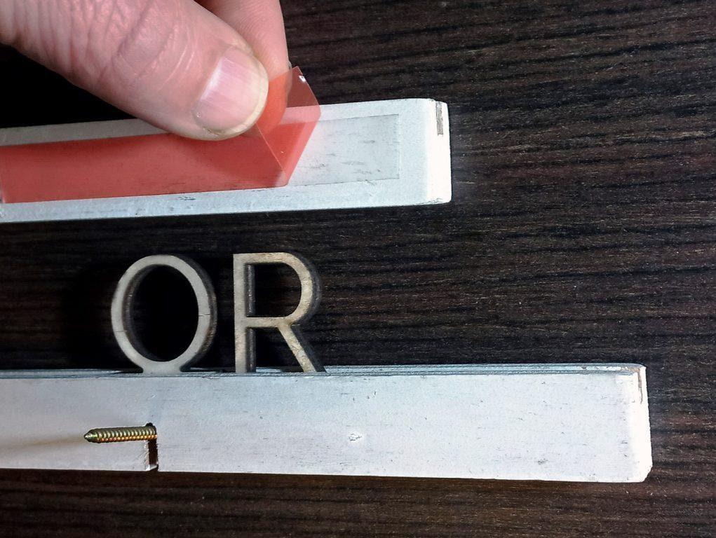 Black Letter Natural Wood Rails Menu Board | Changeable Hotel & Retail Sign | Price List Display