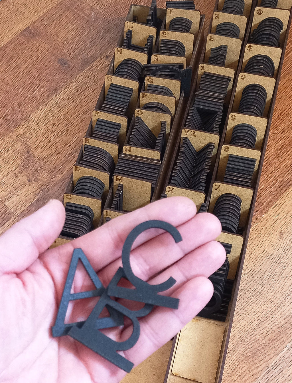 Customizable Wooden Letter Set for Dream Menu Board (rails sold separately) - Select size and quantity for your Perfect Menu Display