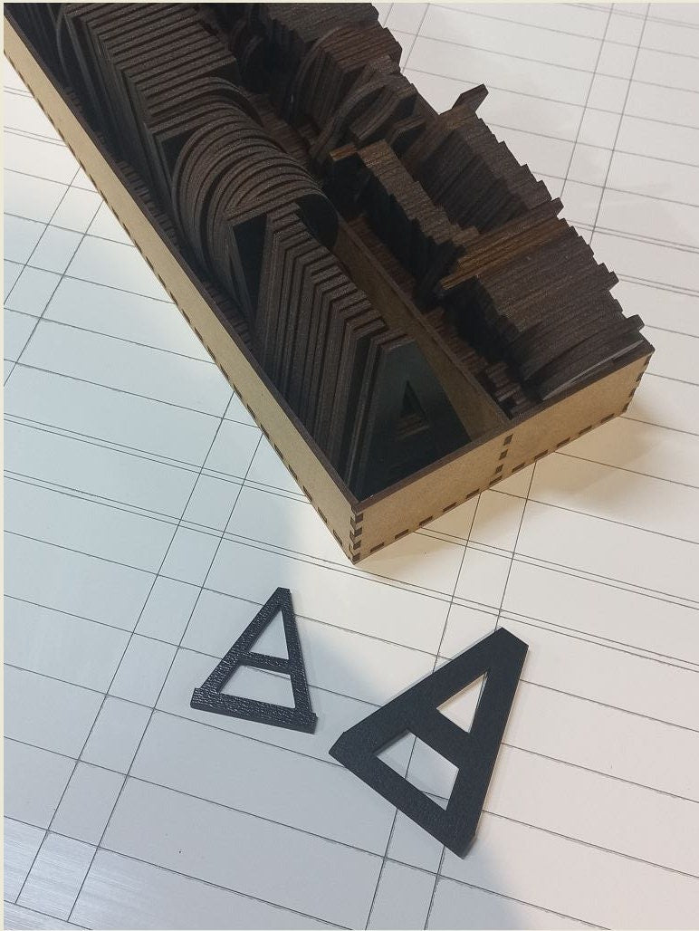 Customizable Wooden Letter Set for Dream Menu Board (rails sold separately) - Select size and quantity for your Perfect Menu Display