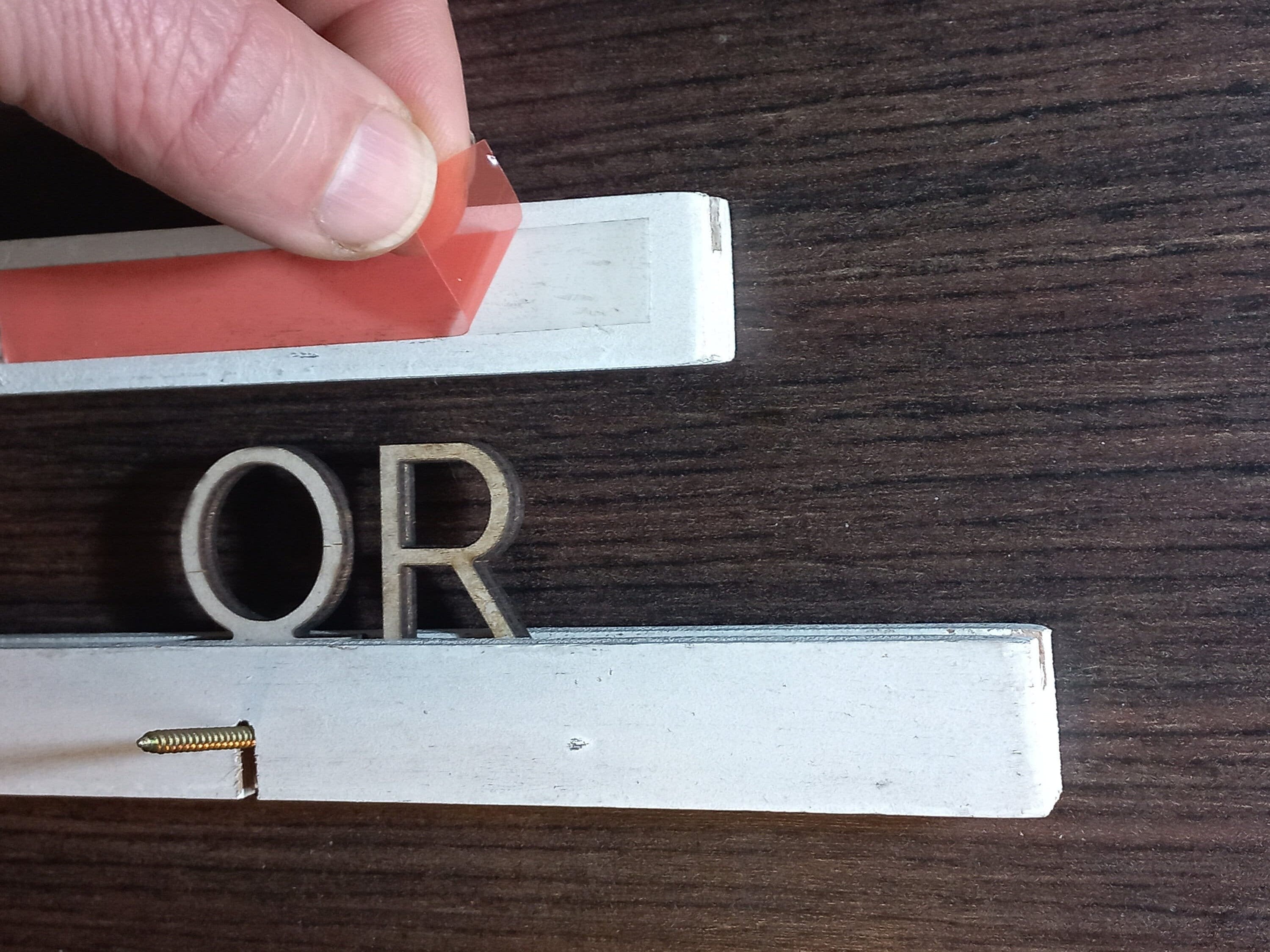 Black Wooden Letter plus Wooden Rails Menu Board, Changeable Letter Board for Bakery, Coffee Shop Wall Price List, Message Board Wall Decor