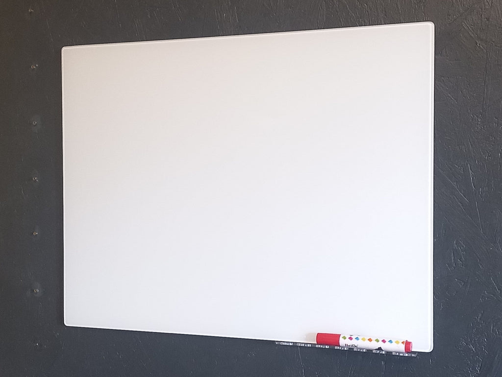 White Magnetic Glass Board | Dry Erase Tempered Glass Whiteboard | Home Office Wall Mount