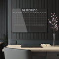 2-Month Magnetic Glass Wall Calendar | Custom Family Planner | Dry Erase Tempered Glass Board