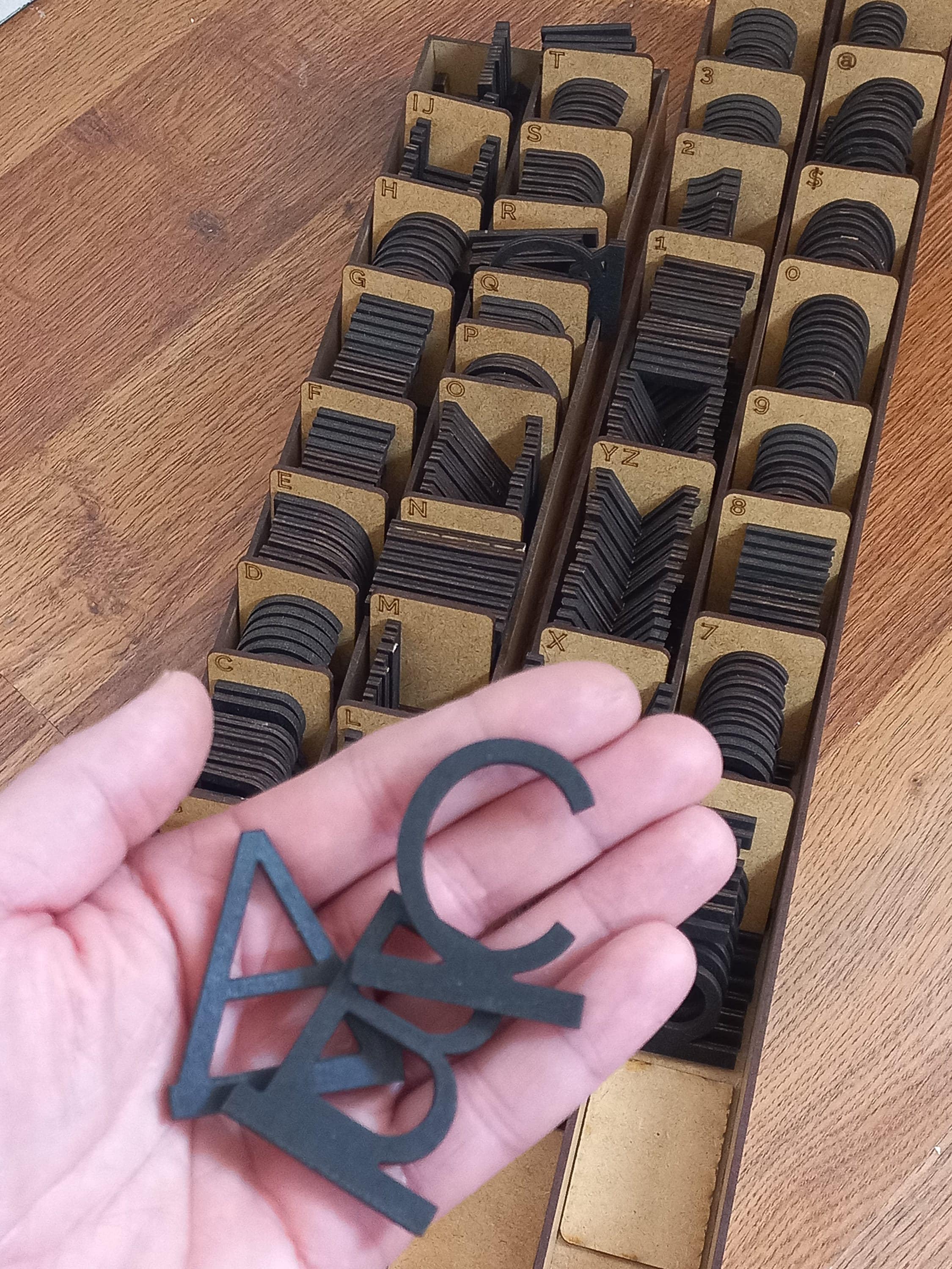 Black Wooden Letter plus Wooden Rails Menu Board, Changeable Letter Board for Bakery, Coffee Shop Wall Price List, Message Board Wall Decor