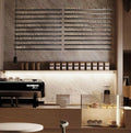 Menu Board for Coffee Shop | Changeable Letter Board Black Rails | Wooden Wall Sign for Bakery & Café