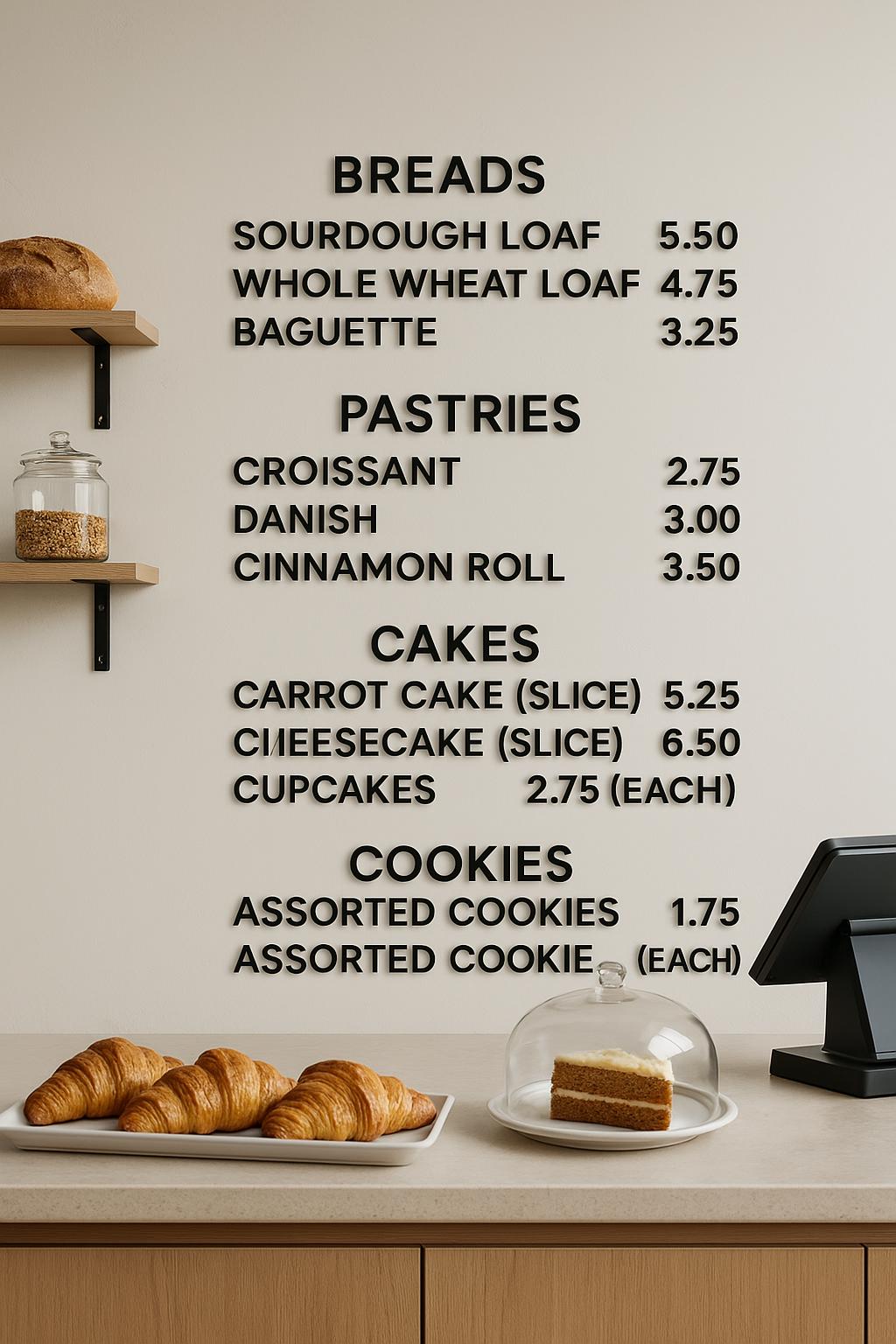 Self-adhesive Light Wooden Letters for Wall Menu Board – Café Signage, Office Directory,  Letter Set for Restaurant or Business Display