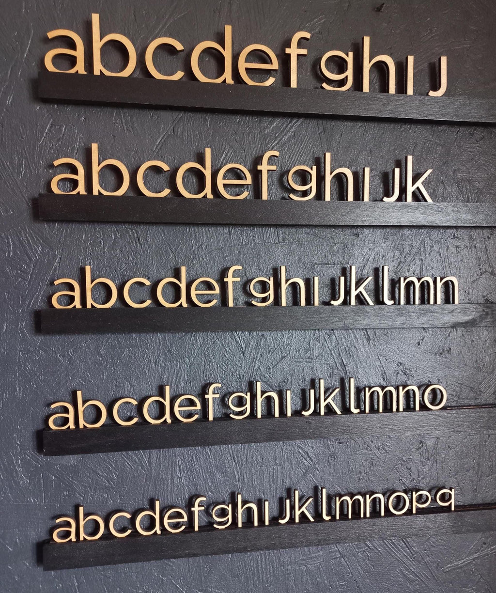 Customizable Small Wooden Letter Set for Dream Menu Board (rails sold separately) - Select size and quantity for your Perfect Menu Display