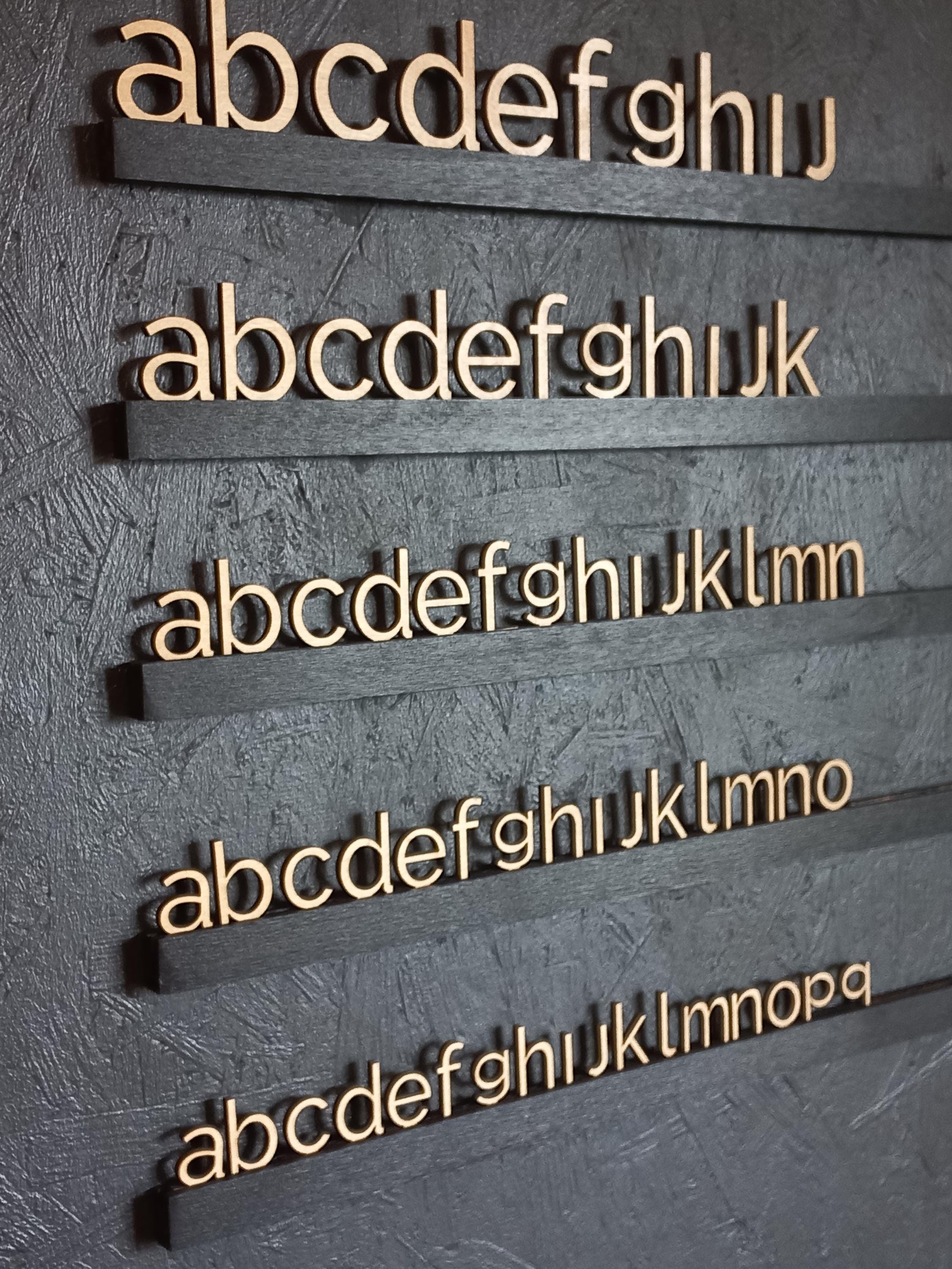 Customizable Small Wooden Letter Set for Dream Menu Board (rails sold separately) - Select size and quantity for your Perfect Menu Display