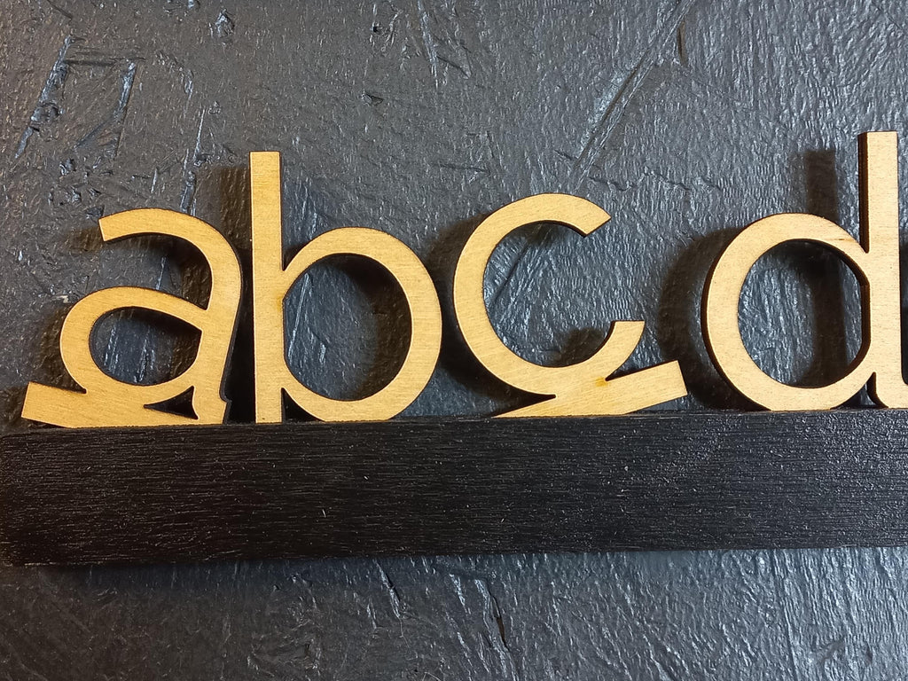 Customizable Small Wooden Letter Set for Dream Menu Board (rails sold separately) - Select size and quantity for your Perfect Menu Display