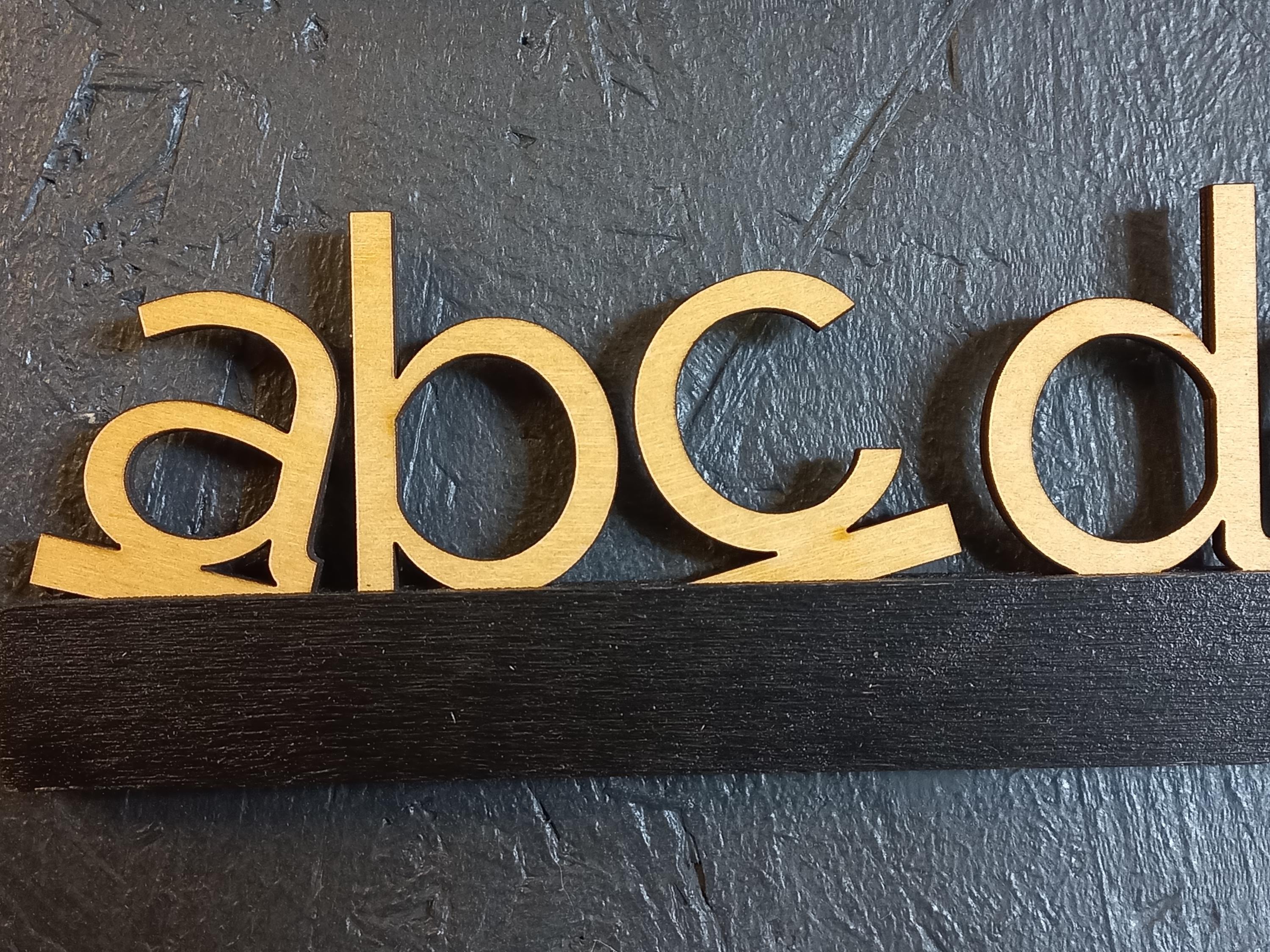 Customizable Small Wooden Letter Set for Dream Menu Board (rails sold separately) - Select size and quantity for your Perfect Menu Display