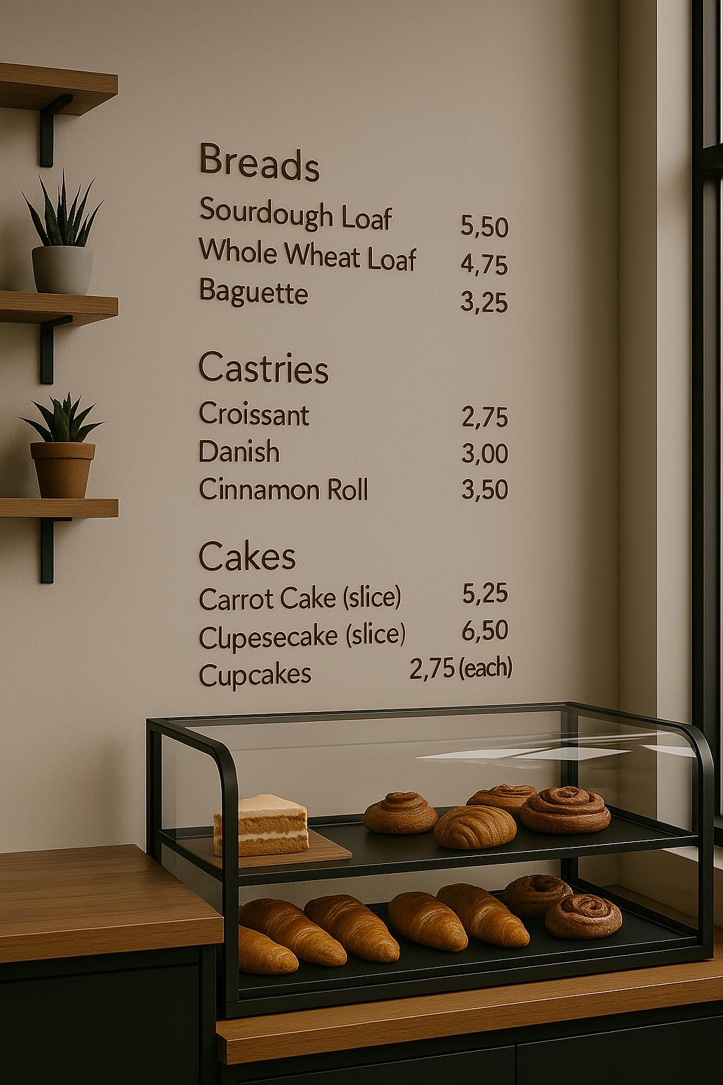 Selbstklebende, helle Holzbuchstaben für Wandmenütafeln – Café-Beschilderung, Büroverzeichnis, Buchstabenset für Restaurant- oder Geschäftsdisplays