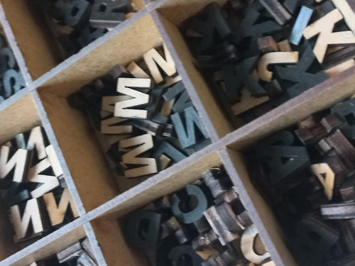 Any Font Small Self-adhesive Wooden Letters for Wall Menu Letter Board, Office Directory, Business Display