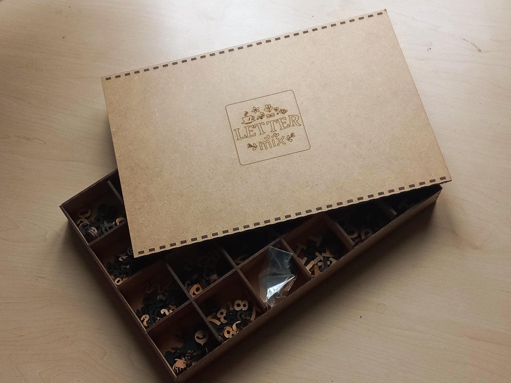 Any Font Small Self-adhesive Wooden Letters for Wall Menu Letter Board, Office Directory, Business Display