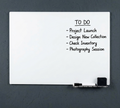 White Magnetic Glass Board | Dry Erase Tempered Glass Whiteboard | Home Office Wall Mount
